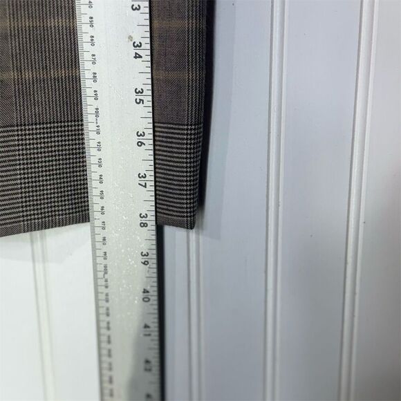 Akris Punto US 4 Sleeveless Wool Blend Sheath Dress Brown Plaid Career Academia - Picture 6 of 10